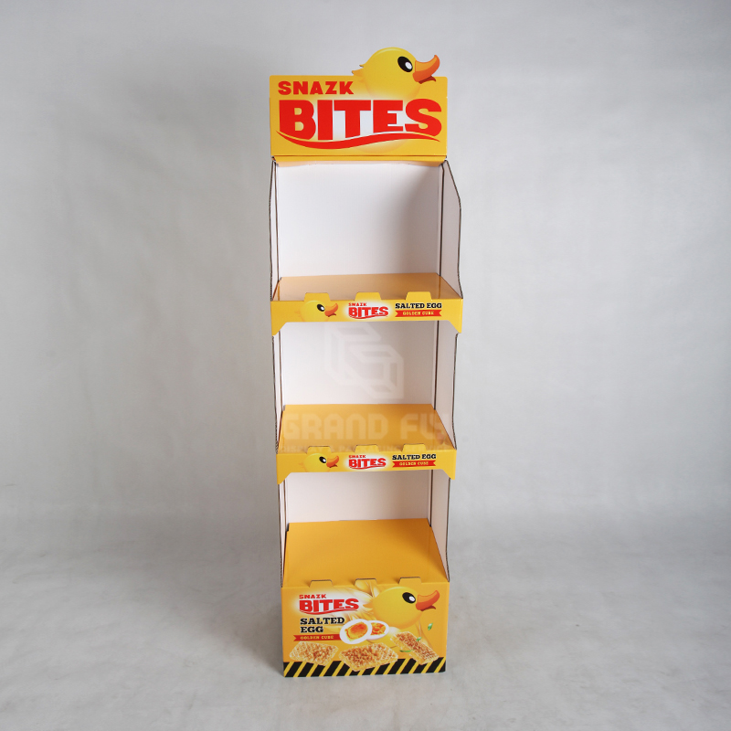 FSDU Retail Display Rack with Three Shelf for BiscuitsSnack-2