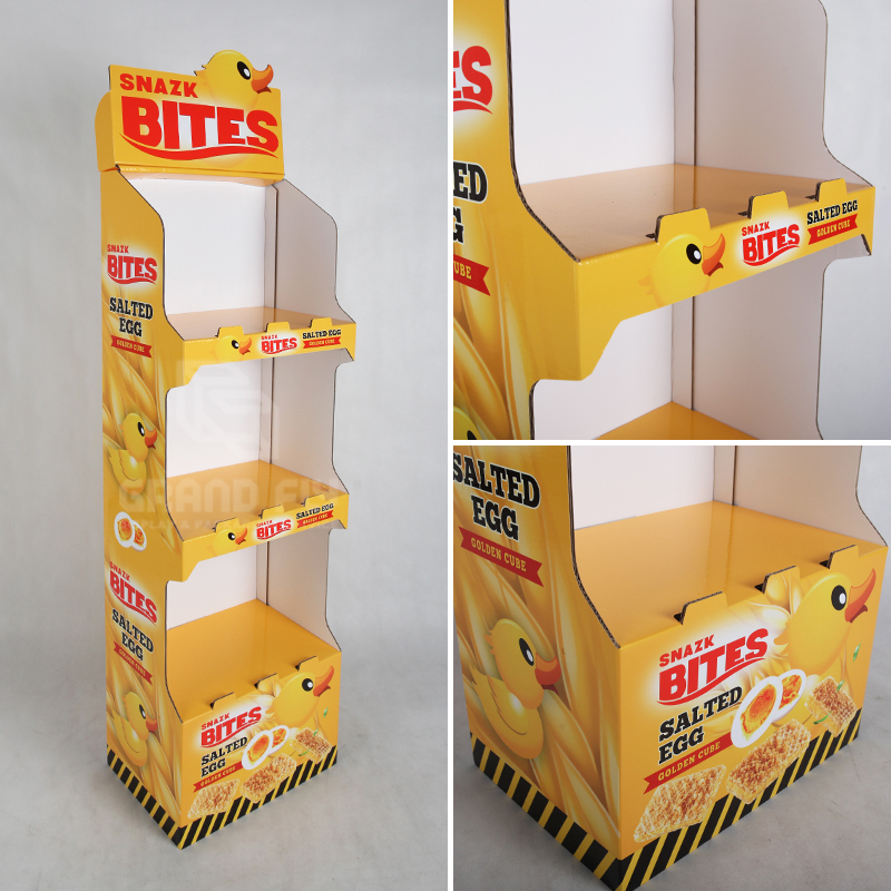 FSDU Retail Display Rack with Three Shelf for BiscuitsSnack-6