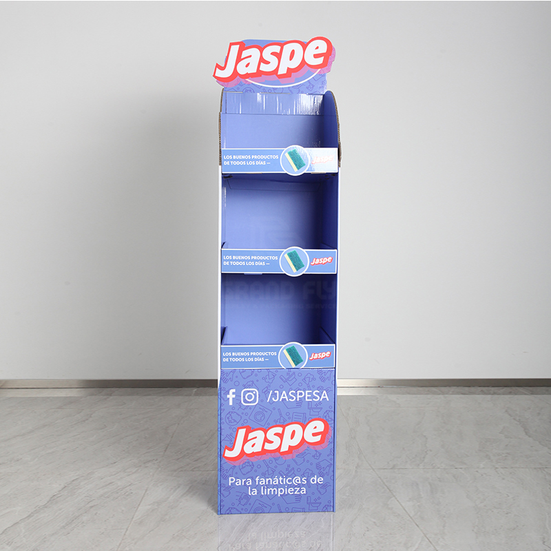 Kitchenware POP Cardboard Retail Displays Rack for Dish Towel -2