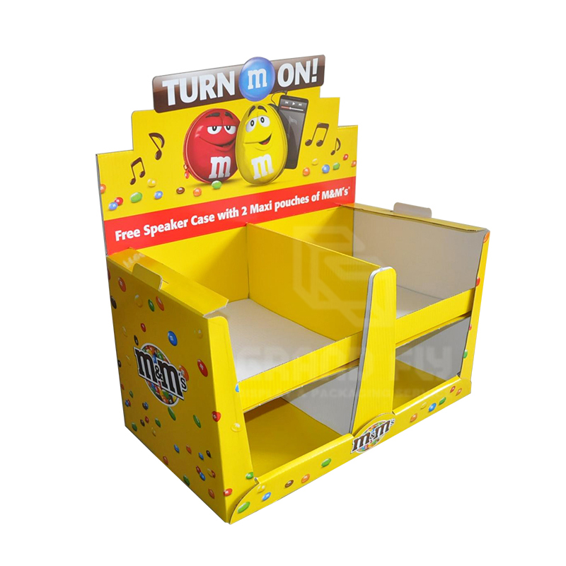 M&M Chocolate POS Cardboard Counter Shipper Display-1