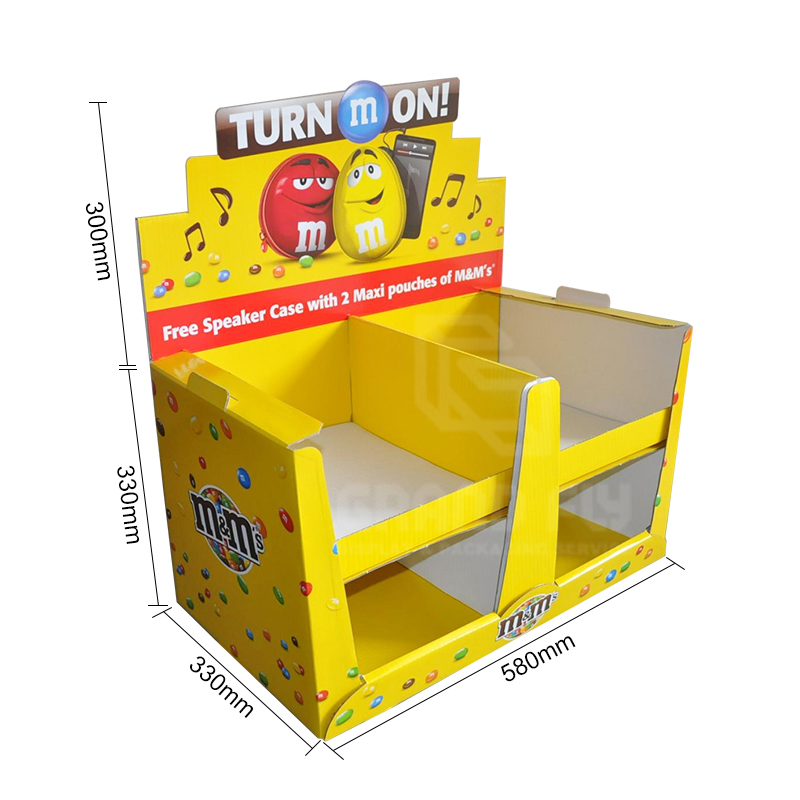 M&M Chocolate POS Cardboard Counter Shipper Display-6