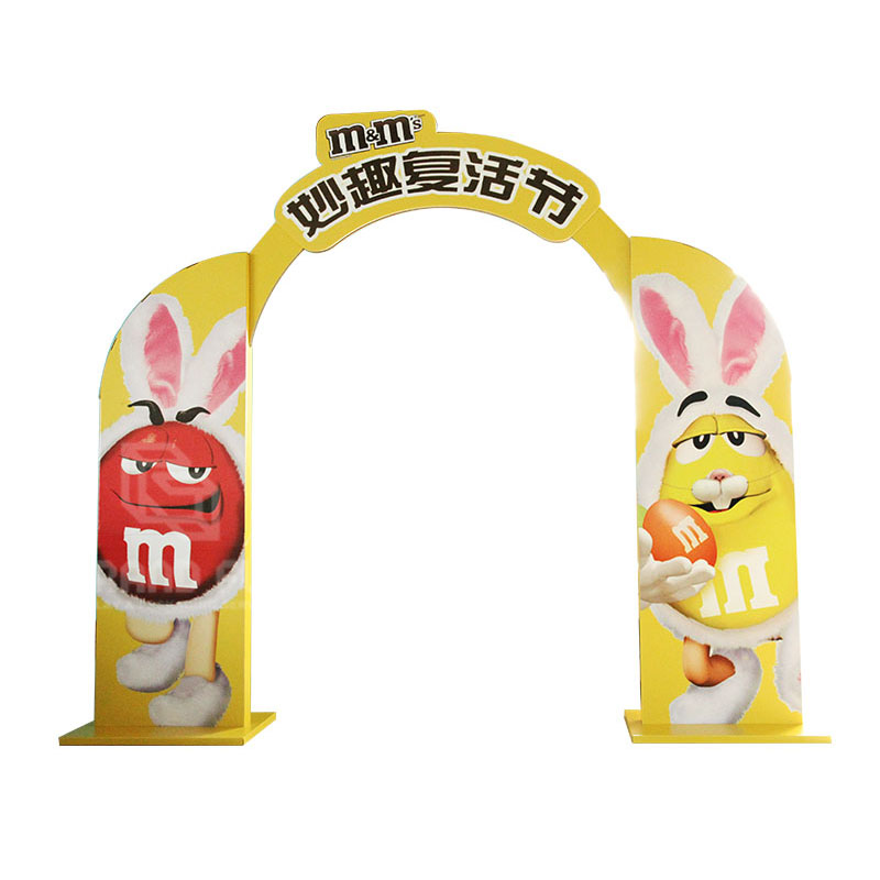 M&M Chocolate POSPOP Cardboard Arch Advertising Display Standee-1