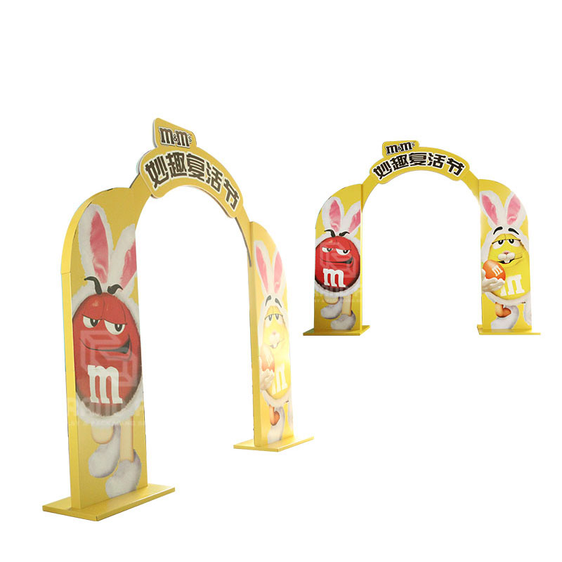 M&M Chocolate POSPOP Cardboard Arch Advertising Display Standee-3