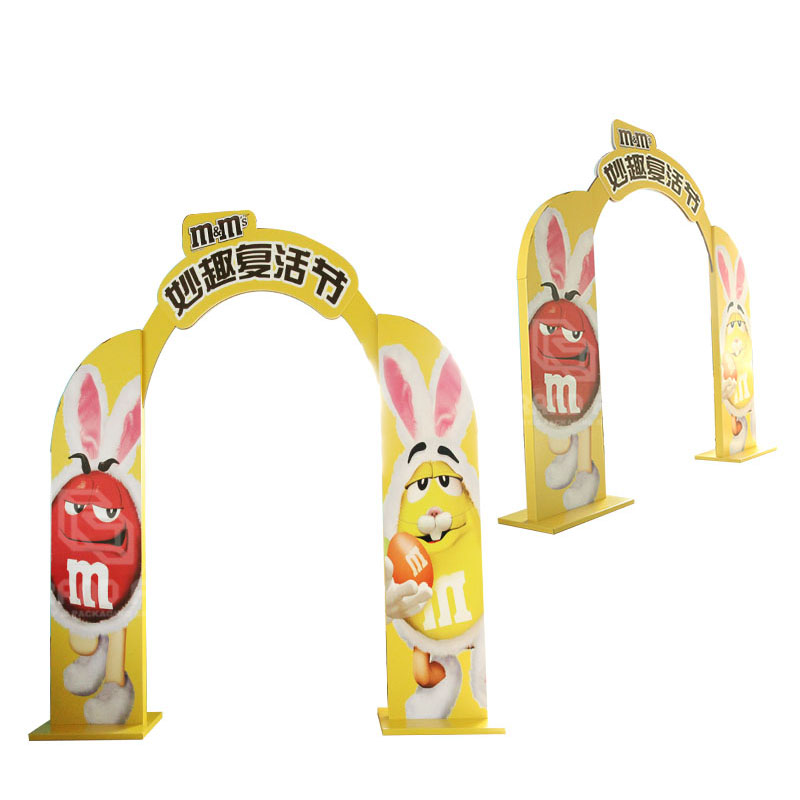 M&M Chocolate POSPOP Cardboard Arch Advertising Display Standee-5