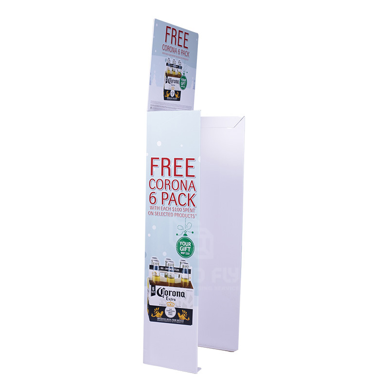 POSPOP Cardboard Beer Case Stacker Floor Display Stand -1