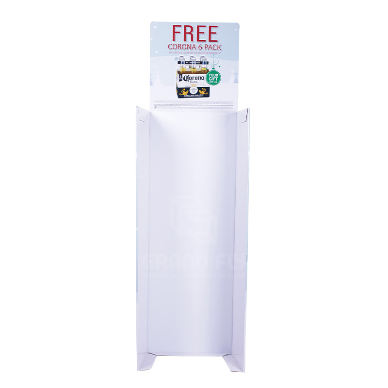 POSPOP Cardboard Beer Case Stacker Floor Display Stand -2