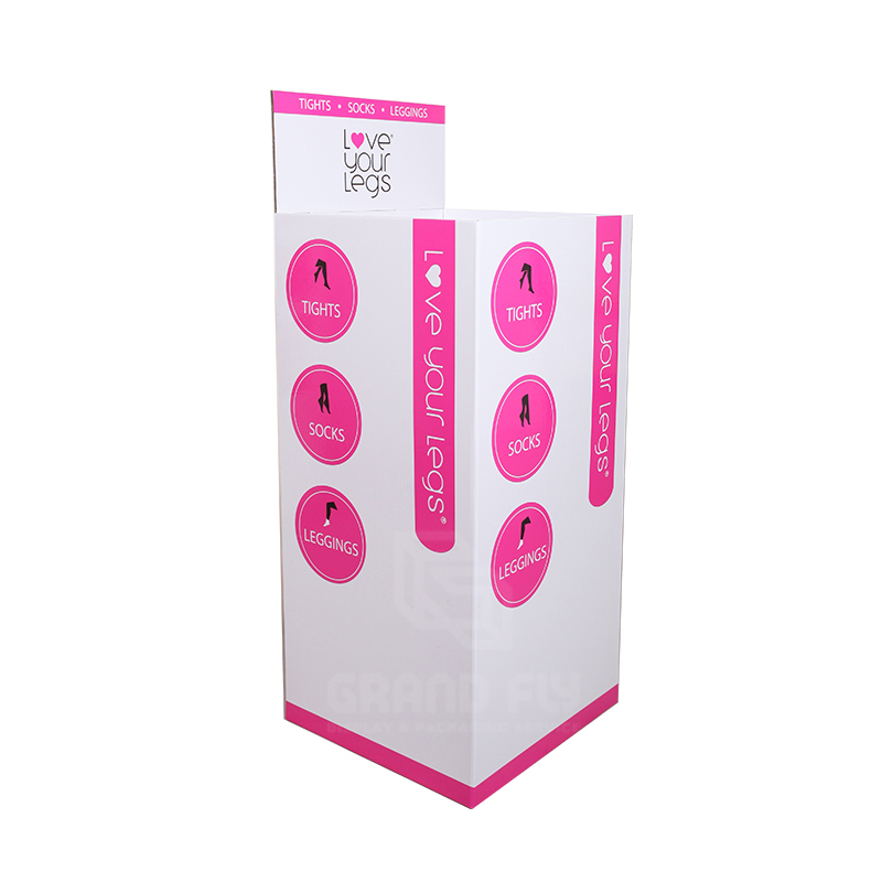 Paper Carton Retail Display Square Dump Bins for Sock-1