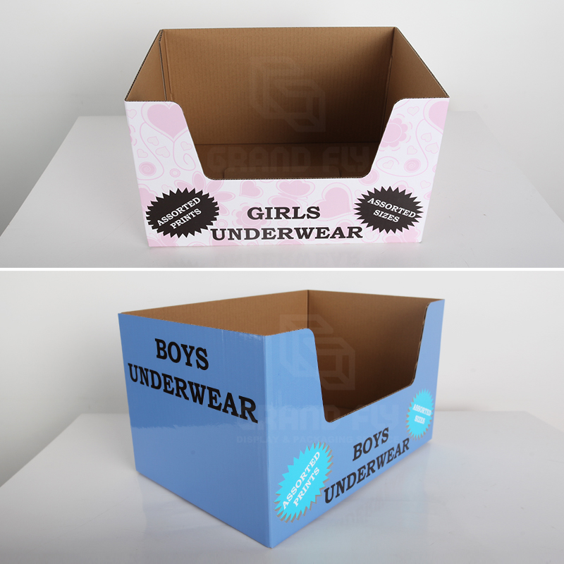 Stackable PDQ Shelf Ready Tray Display Box for Girls Underwear-4