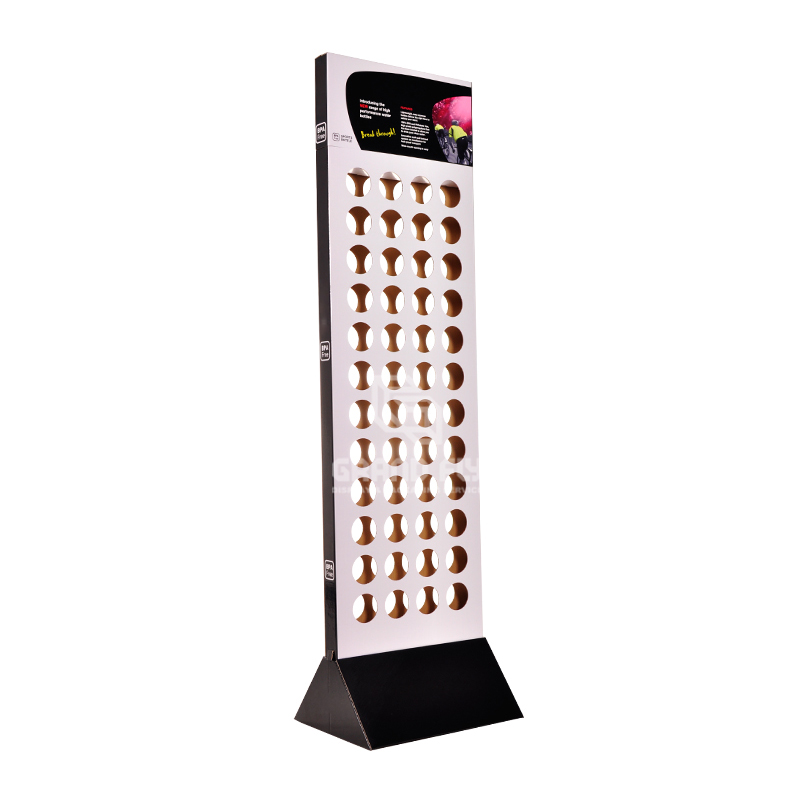 2 Side Cardboard Floor Water Bottle Display Rack-1 2 Side Cardboard Floor Water Bottle Display Rack-1