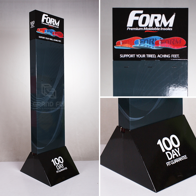 2 Side Pegboard FSDU Cardboard Display for Shoe-pad -4 2 Side Pegboard FSDU Cardboard Display for Shoe-pad -4