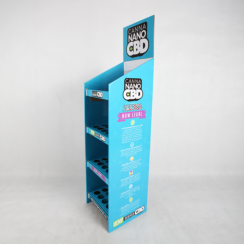 4 Shelf Freestanding Water Bottle Display with Insert-3 4 Shelf Freestanding Water Bottle Display with Insert-3