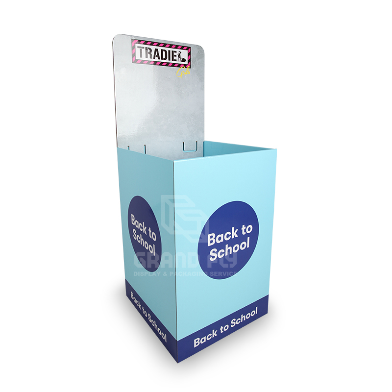 BTS Retail Display Dump Bins with Header for Sock-1 BTS Retail Display Dump Bins with Header for Sock-1