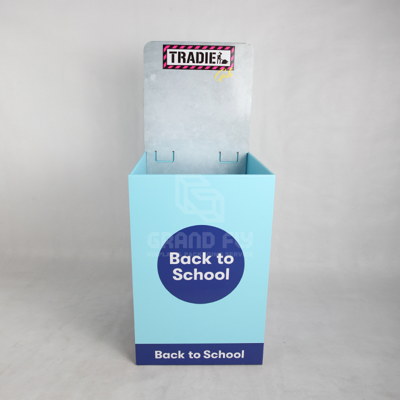 BTS Retail Display Dump Bins with Header for Sock-2 BTS Retail Display Dump Bins with Header for Sock-2