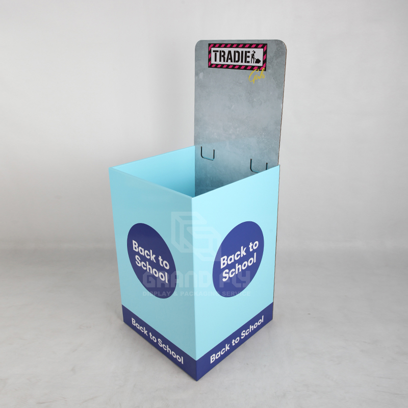 BTS Retail Display Dump Bins with Header for Sock-3 BTS Retail Display Dump Bins with Header for Sock-3