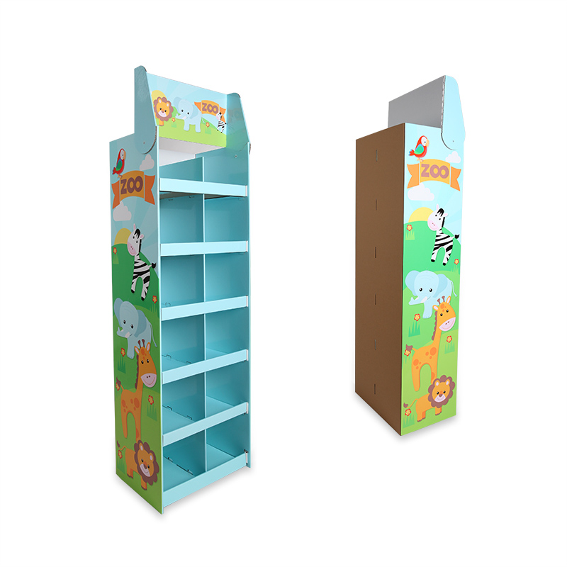 Back to School Cardboard POS FSDU Display for Backpack-3 Back to School Cardboard POS FSDU Display for Backpack-3