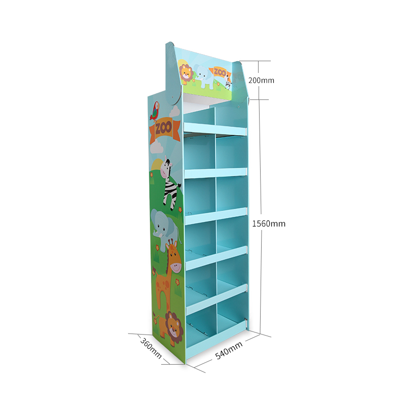 Back to School Cardboard POS FSDU Display for Backpack-4 Back to School Cardboard POS FSDU Display for Backpack-4