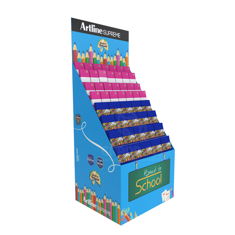 Back to School Temporary POS Display Rack for Notebook-1 Back to School Temporary POS Display Rack for Notebook-1