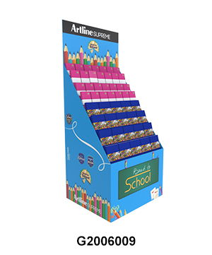 Back to School Temporary POS Display Rack for Notebook