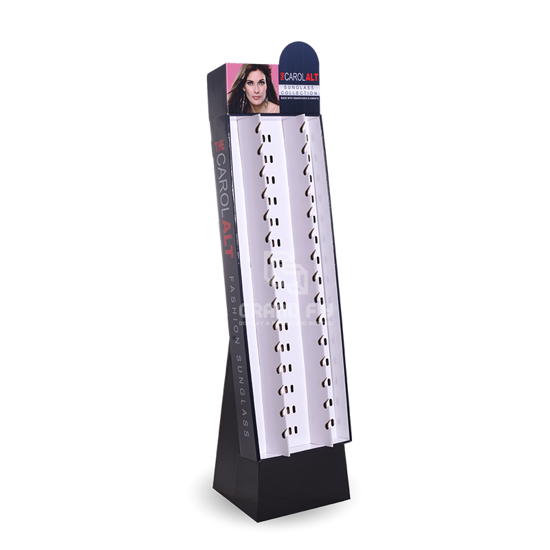 Cardboard Floor Sunglass Display ~ Hold 60 Pair-1 Cardboard Floor Sunglass Display ~ Hold 60 Pair-1