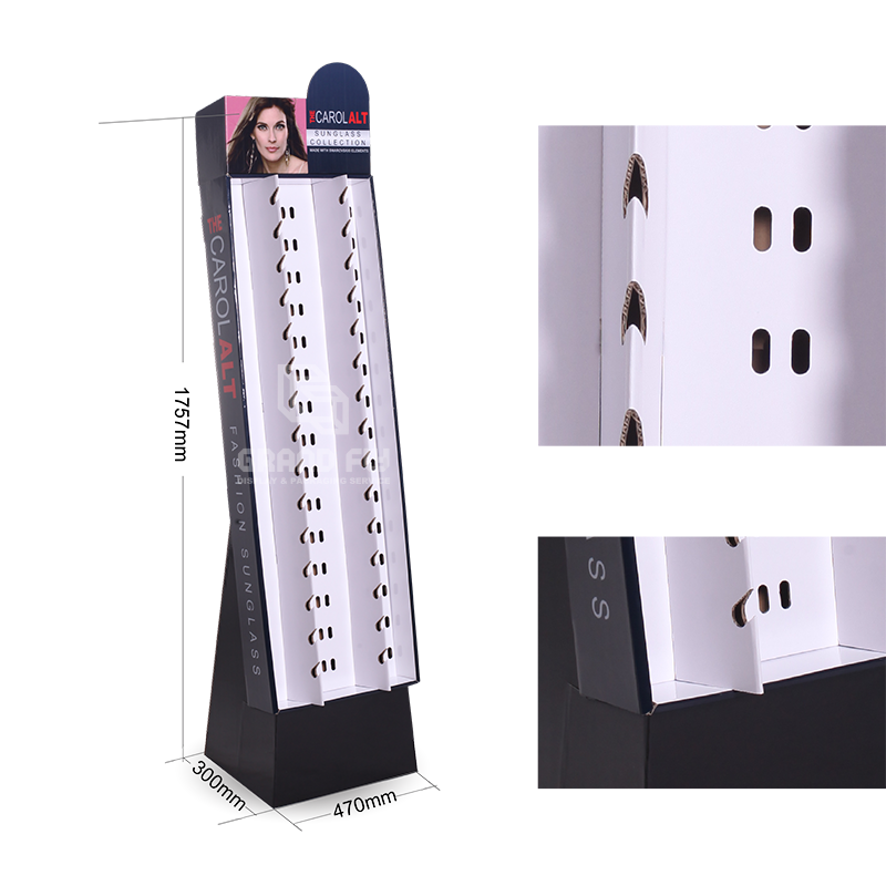 Cardboard Floor Sunglass Display ~ Hold 60 Pair-4 Cardboard Floor Sunglass Display ~ Hold 60 Pair-4