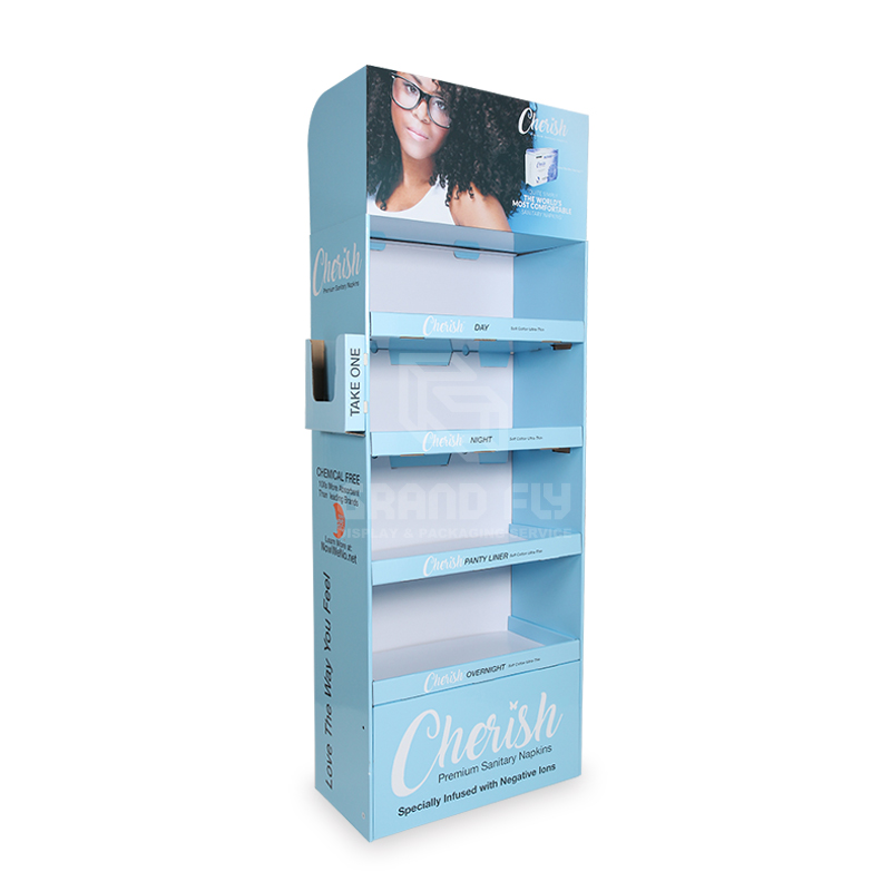 Cardboard Merchandise Floor Display Rack for ClothingGarmentT-shirt-1 Cardboard Merchandise Floor Display Rack for ClothingGarmentT-shirt-1