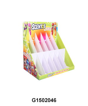 Custom Crayons Desktop Counter Display Stand with Cells