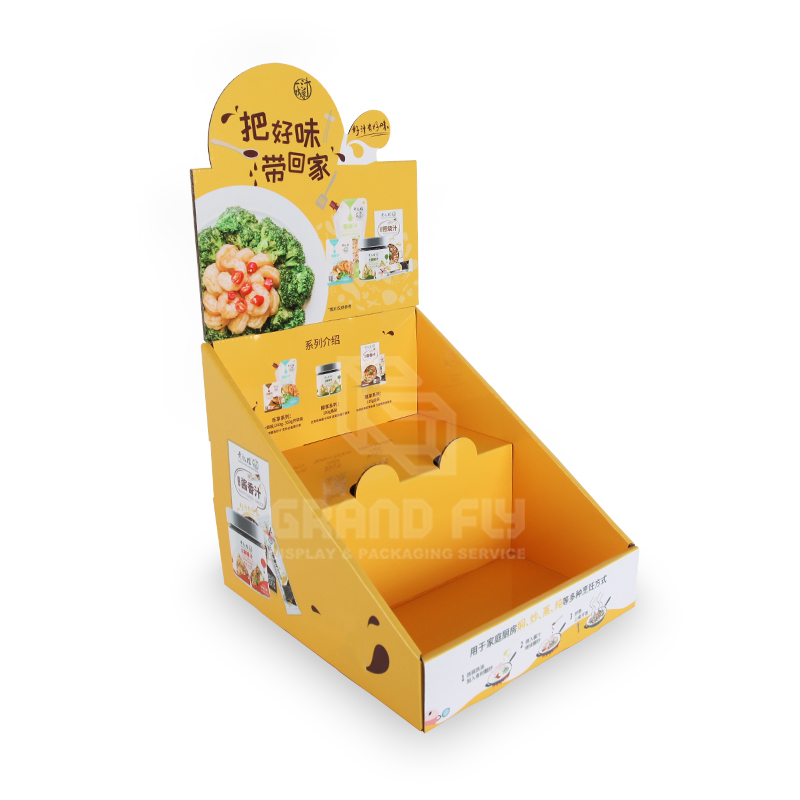 POS Tabletop Cardboard Display Box with 2 tier & Header-1 POS Tabletop Cardboard Display Box with 2 tier & Header-1