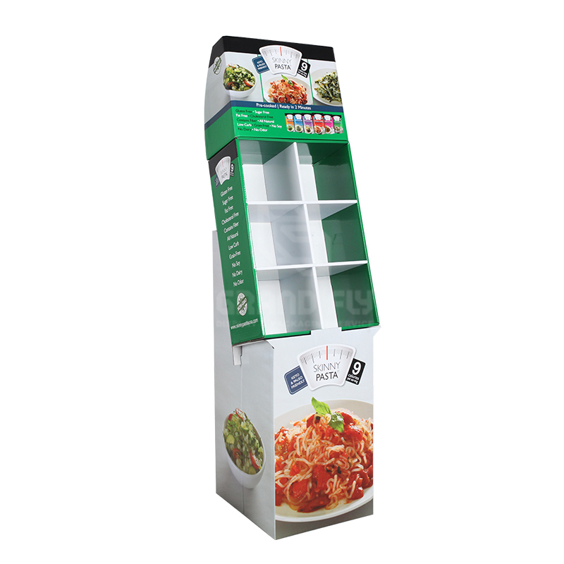 Pasta Corrugated POS Shipper Display with CellsPockets-1 Pasta Corrugated POS Shipper Display with CellsPockets-1