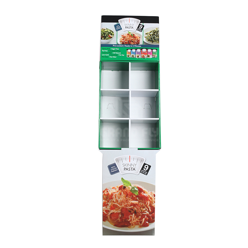 Pasta Corrugated POS Shipper Display with CellsPockets-2 Pasta Corrugated POS Shipper Display with CellsPockets-2