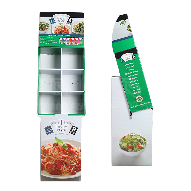 Pasta Corrugated POS Shipper Display with CellsPockets-3 Pasta Corrugated POS Shipper Display with CellsPockets-3