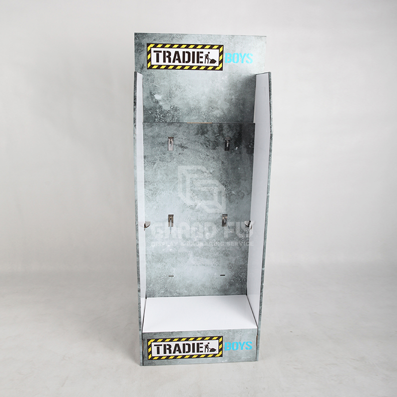 Two-sided Cardboard FSDU Display with Peg Hook for Underwear-2 Two-sided Cardboard FSDU Display with Peg Hook for Underwear-2
