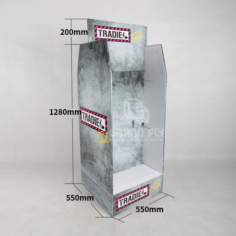 Two-sided Cardboard FSDU Display with Peg Hook for Underwear-4 Two-sided Cardboard FSDU Display with Peg Hook for Underwear-4