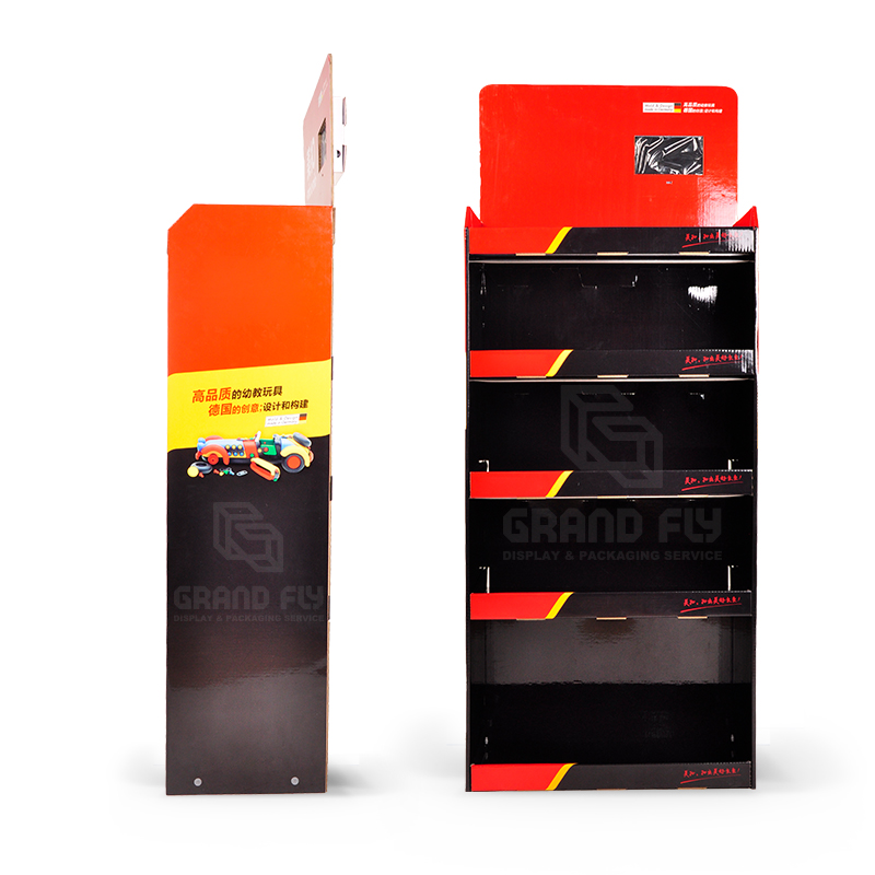 5 Shelf Cardboard Retail Display Stands with LCD for Toy-3 5 Shelf Cardboard Retail Display Stands with LCD for Toy-3