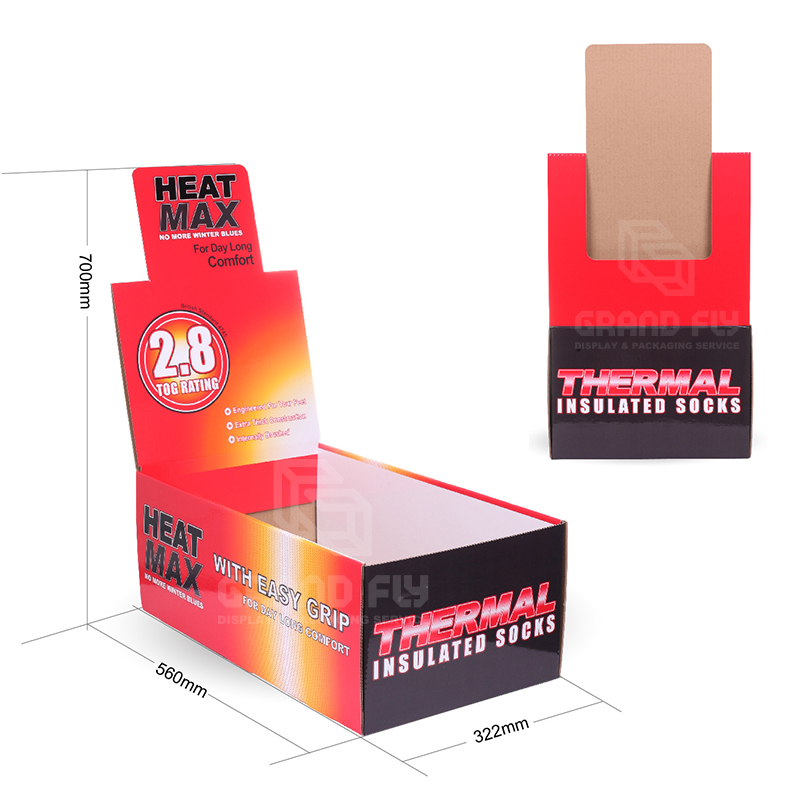 Bespoke Retail Shelf Ready Display Packaging Box for Sock-4 Bespoke Retail Shelf Ready Display Packaging Box for Sock-4