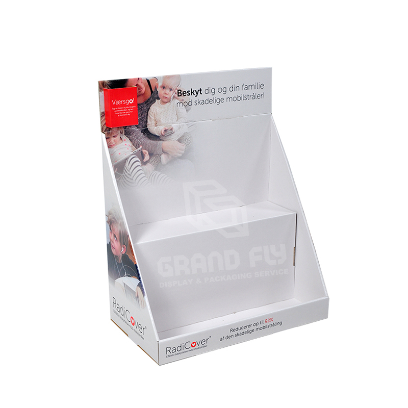 Caredboard Retail Store Counter Top Display with 2 Tier-1 Caredboard Retail Store Counter Top Display with 2 Tier-1