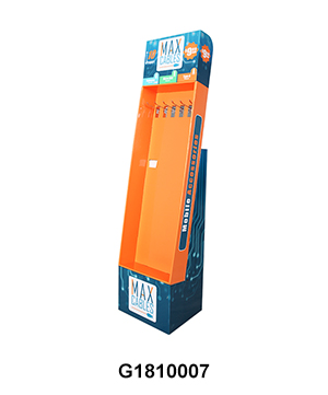 Corrugated Paper Floor Shipper Display for USBData Cable