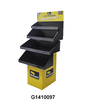 Cardboard Modular Tray Floor Display for LED Lamp