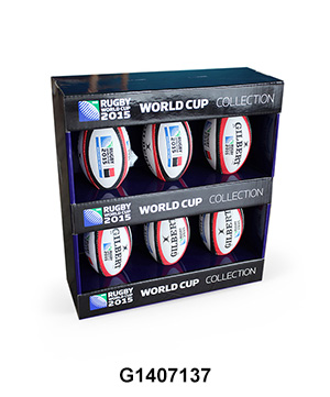 Custom Design POP Retail Counter Display Box for Rugby