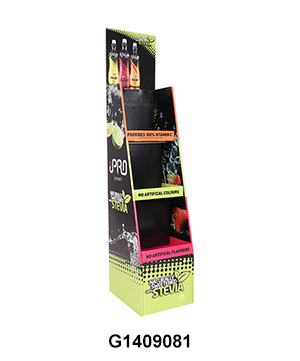Custom Printed Carton Floor Display Unit for Energy Drinks