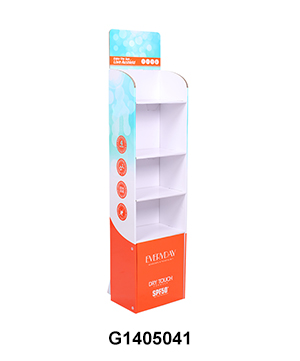 Folding Temporary Carton Display Shelf for Sunscreen Cream