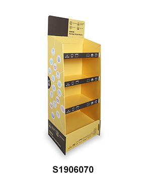Shelf Shipper Corrugated Floor Display for Commodity