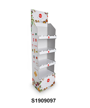 Easy Assembly Cardboard Free Standing Display Unit for Seasoner