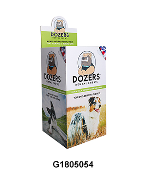 POS Corrugated Carton Display Bin for Dog Toy
