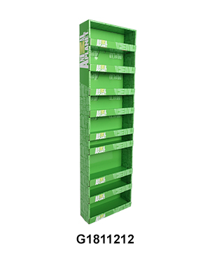 Cardboard Sidekick Hangsell Display with Shelf