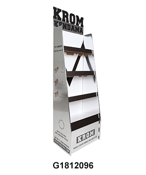 Silver Printing Cardboard Display Stand with 3D Header