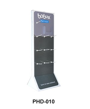 Two-sided Cardboard FSDU with Peg Hooks for Children's Shoes