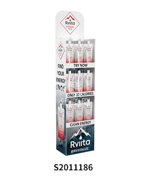 Fruit Juice Beverage Cardboard Retail Display Shelf