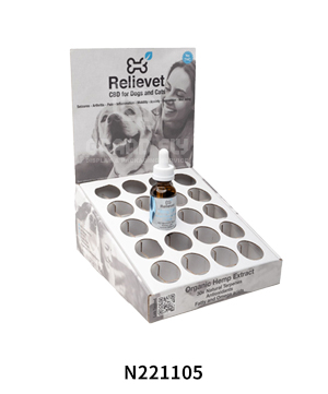 CBD Cardboard Table Display Boxe with Header & Hole