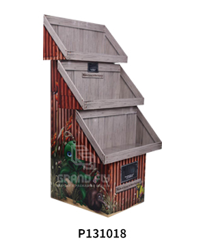 Custom 3 Tiers Cardboard Floor Displays for Retail