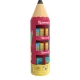 Custom Design Pencil Shape Round Cardboard Free Standing Displays for Pen
